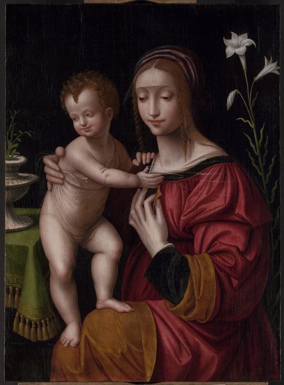 madonna ve çocuk by Bernardino Luini