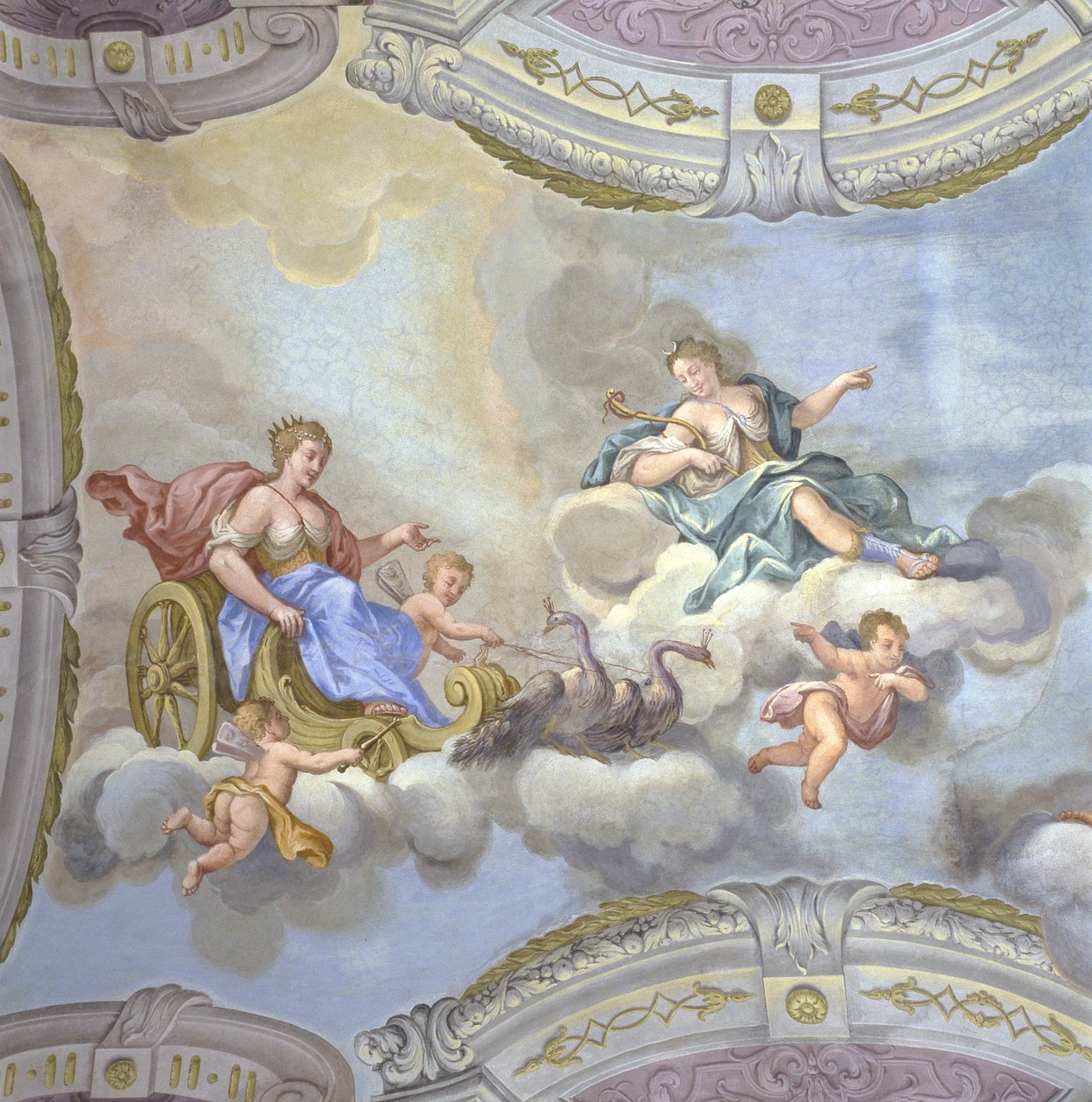 Juno bir arabaya biniyor, c.1760 by Bernardino and Galliari Galliari