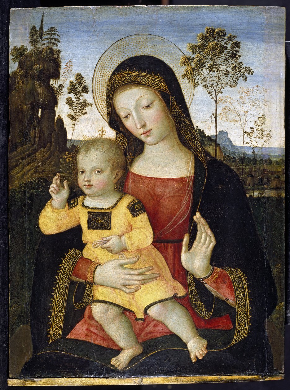 Bakire ve Çocuk, 15. yüzyıl by Bernardino di Betto Pinturicchio