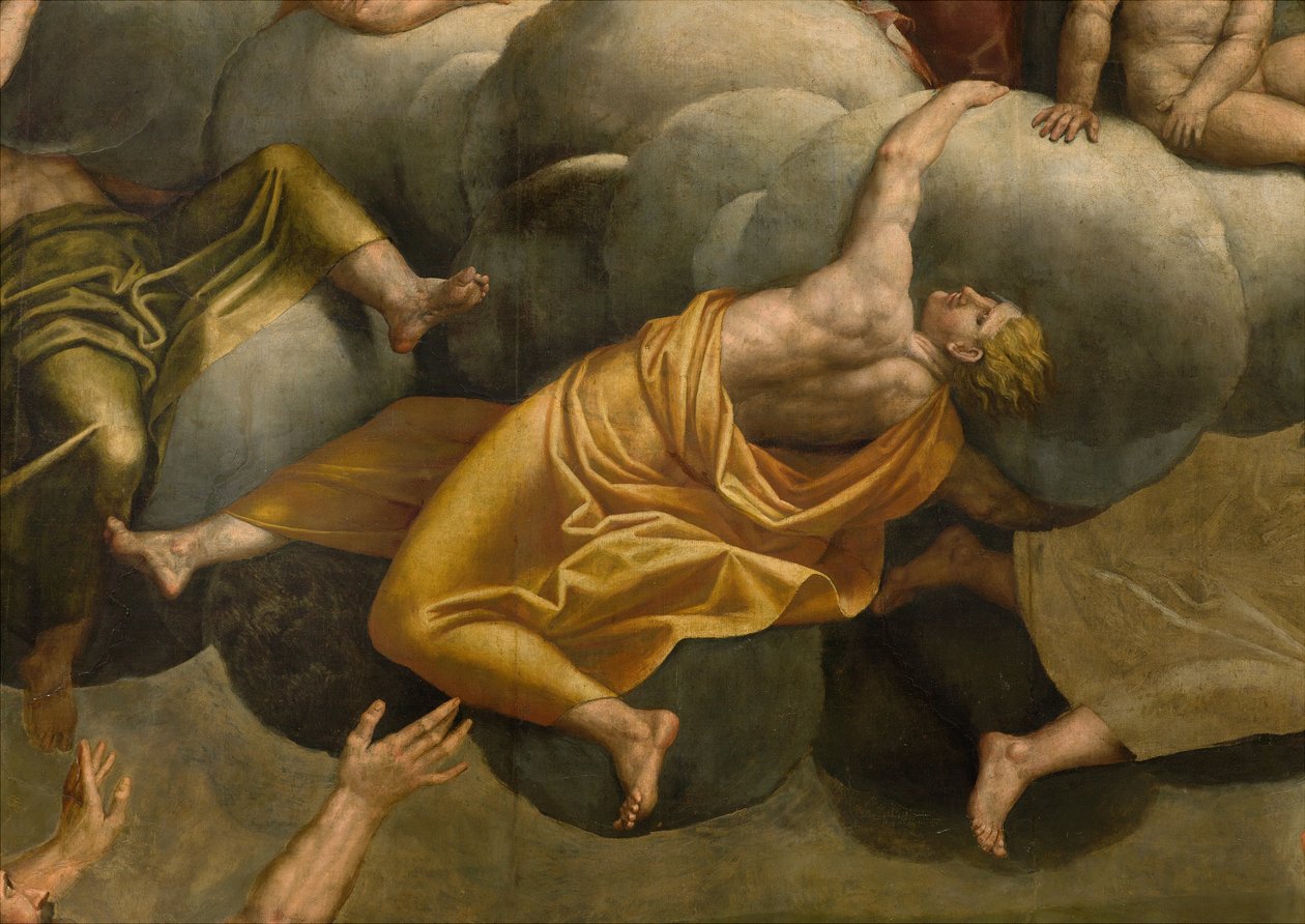 Apsis, Altarpiece by Bernardino Gatti, Il Sojaro adlı, Giovanni Battista Trotti tarafından tamamlanan, IL Malosso, Meryem