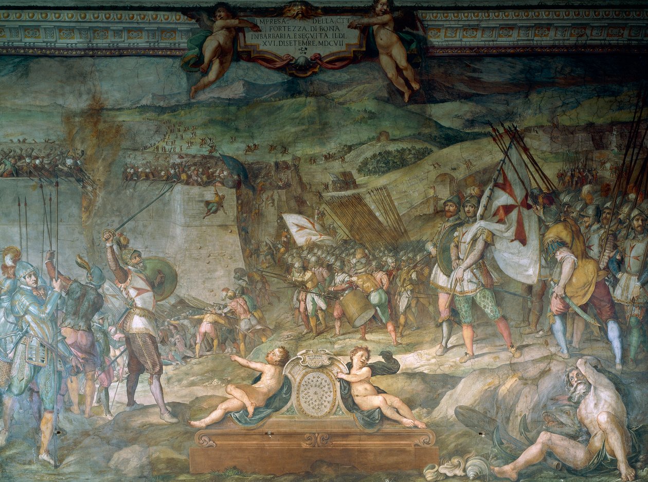 Cenevizliler ile Türkler arasında Bona Savaşı, 16 Eylül by Bernardino Barbatelli Poccetti