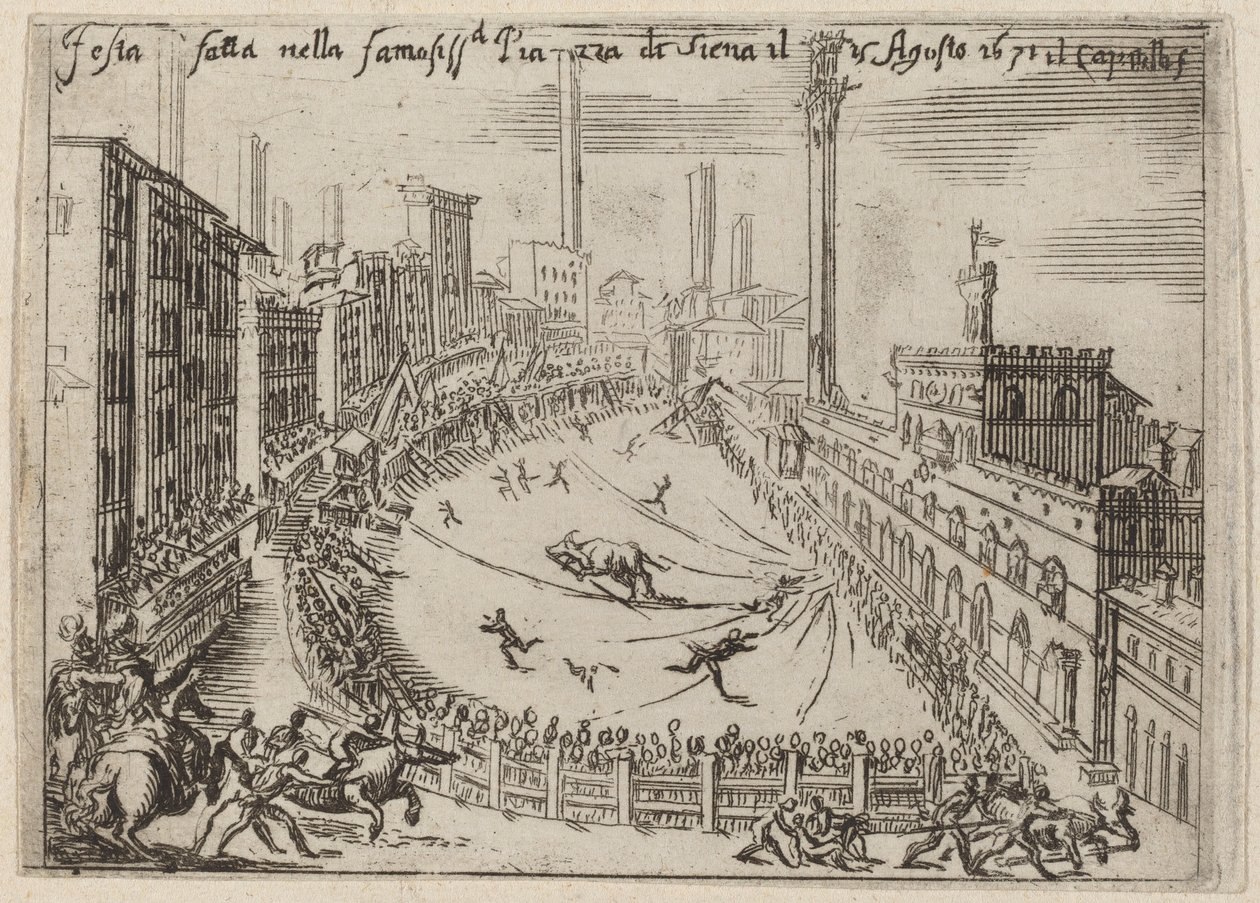 Piazza, Siena by Bernardino Capitelli