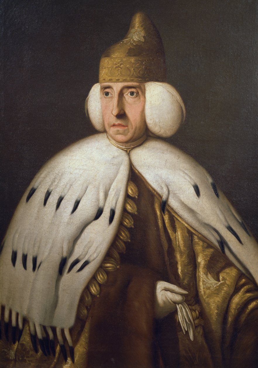 Doge Ludovico Manin'in Portresi (1725-1802), Bernardino Castelli'nin (1750-1810) tablosu by Bernardino Castelli