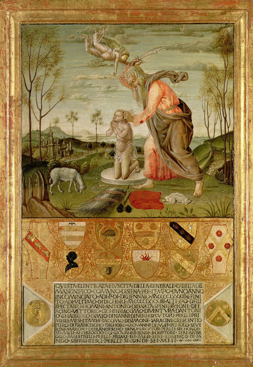 Isaac'in Kurban Edilmesi by Bernardino Fungai