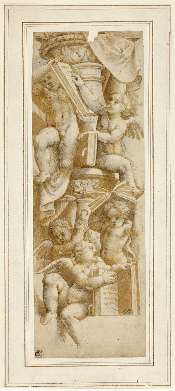 Kitaplı Beş Putti by Bernardino Gatti