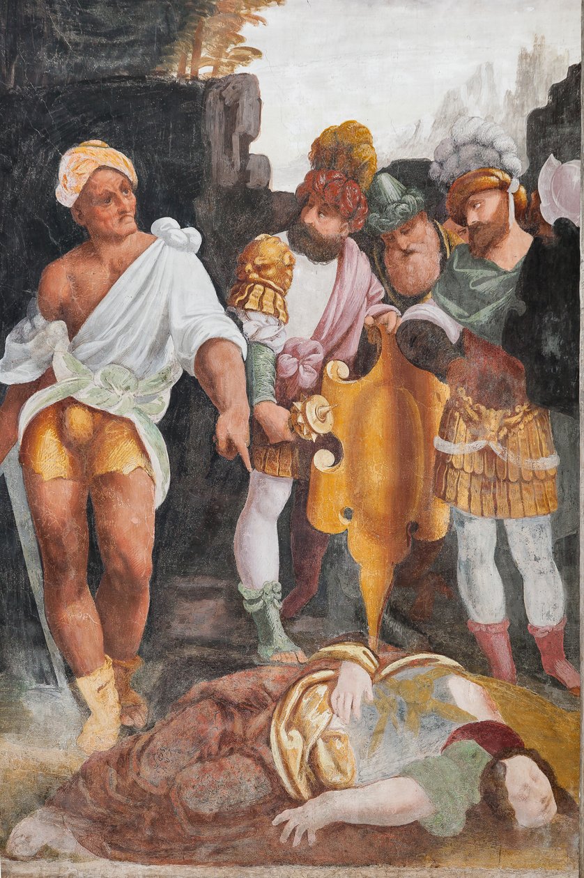 Aziz Catherine Şehitliği Detayı (fresk) by Bernardino Lanino