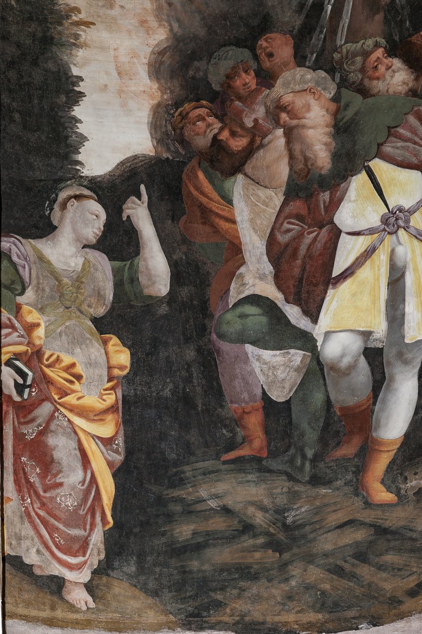 Aziz Catherine Şehitliği Detayı (fresk) by Bernardino Lanino