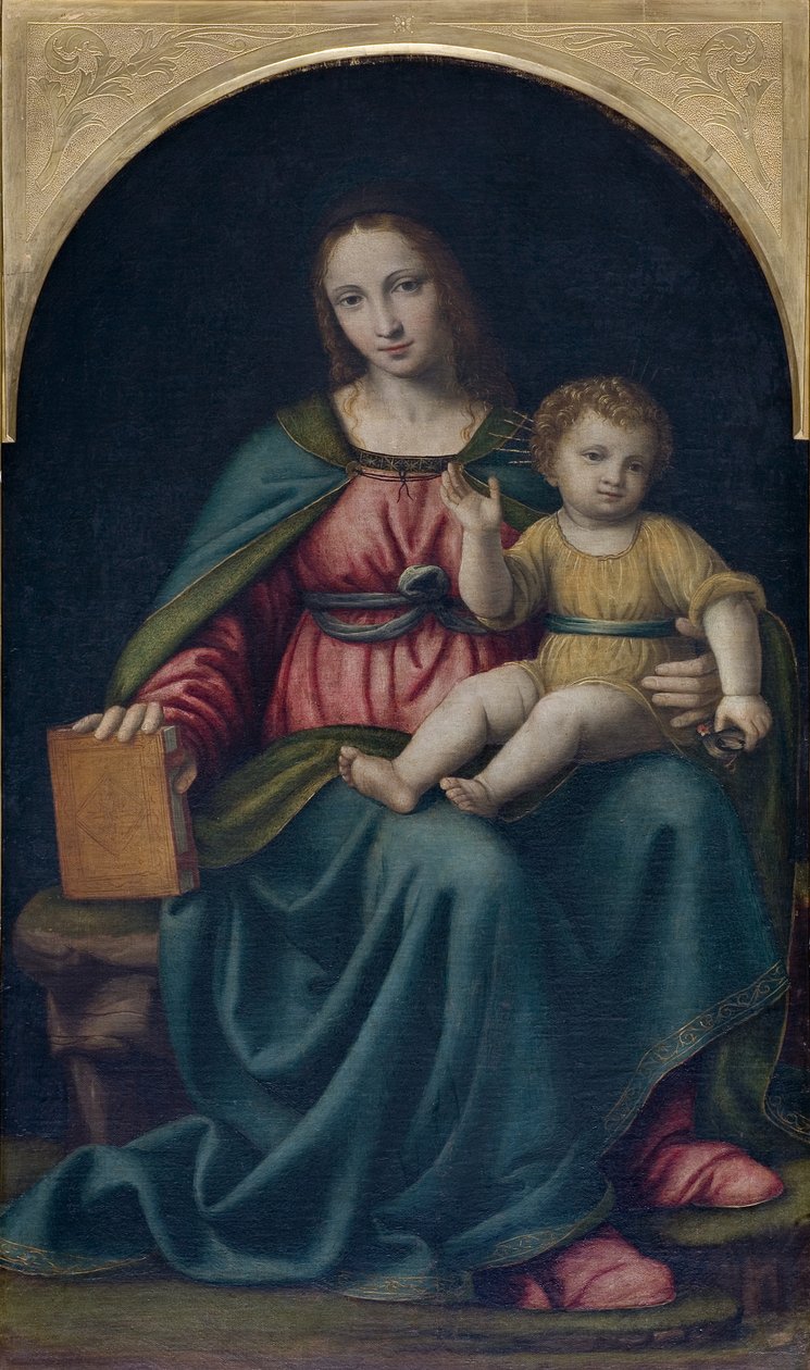 madonna ve çocuk by Bernardino Luini
