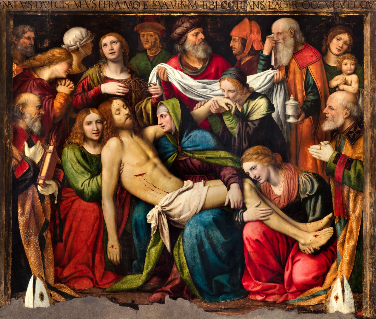Milan, San Giorgio al Palazzo Kilisesi, Bernardino Luini, Entombment by Bernardino Luini