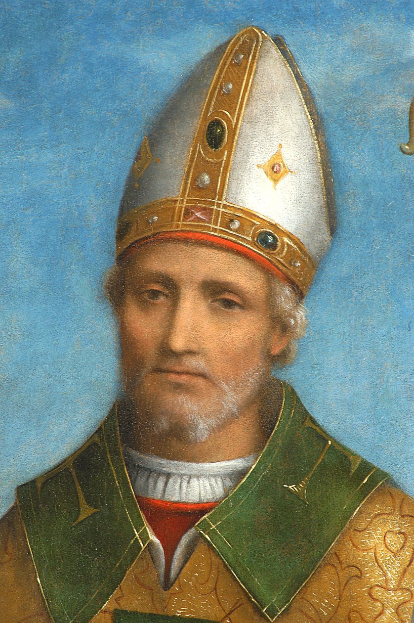 Saint Ambrose, 1520-22 (gemide sıcaklık) (3496310 detayı) by Bernardino Luini