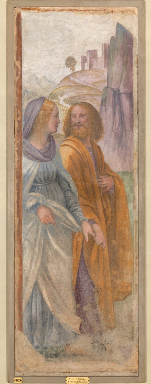 Düğünden sonra Aziz Joseph ve Meryem Ana by Bernardino Luini