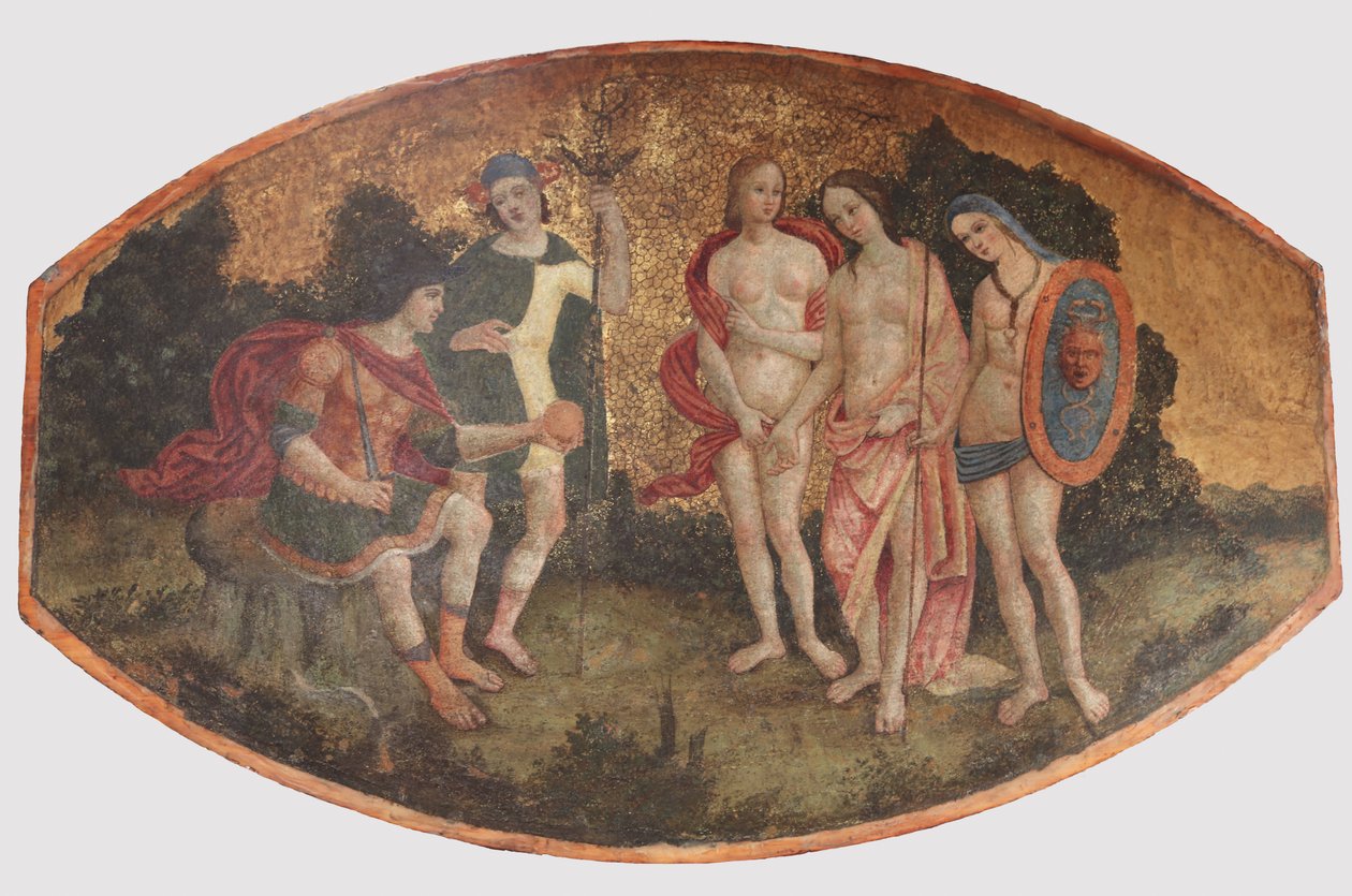 Paris Kararı, yak. 1509. by Bernardino Pinturicchio