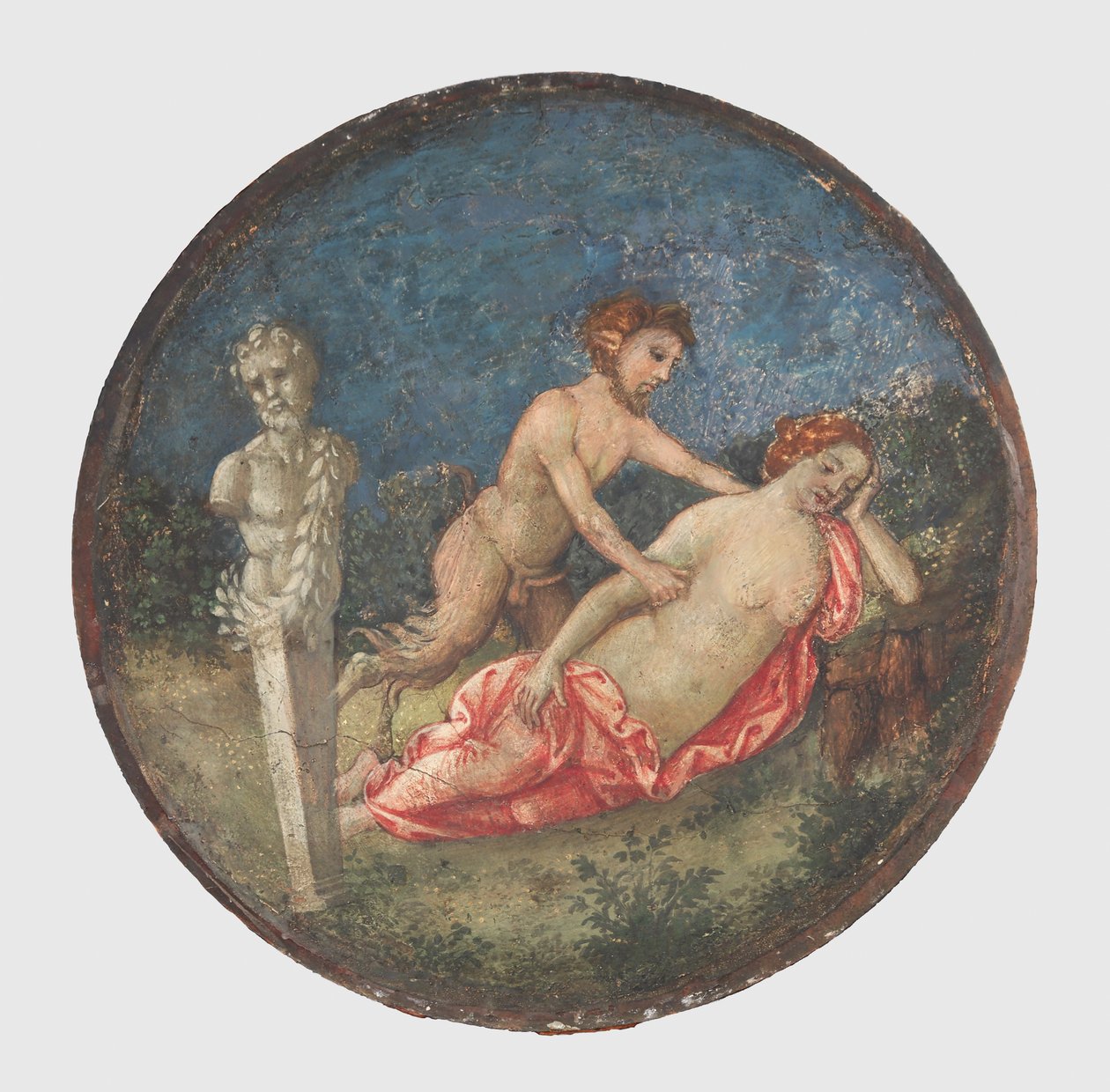 Jüpiter ve Antiope, ca. 1509. by Bernardino Pinturicchio