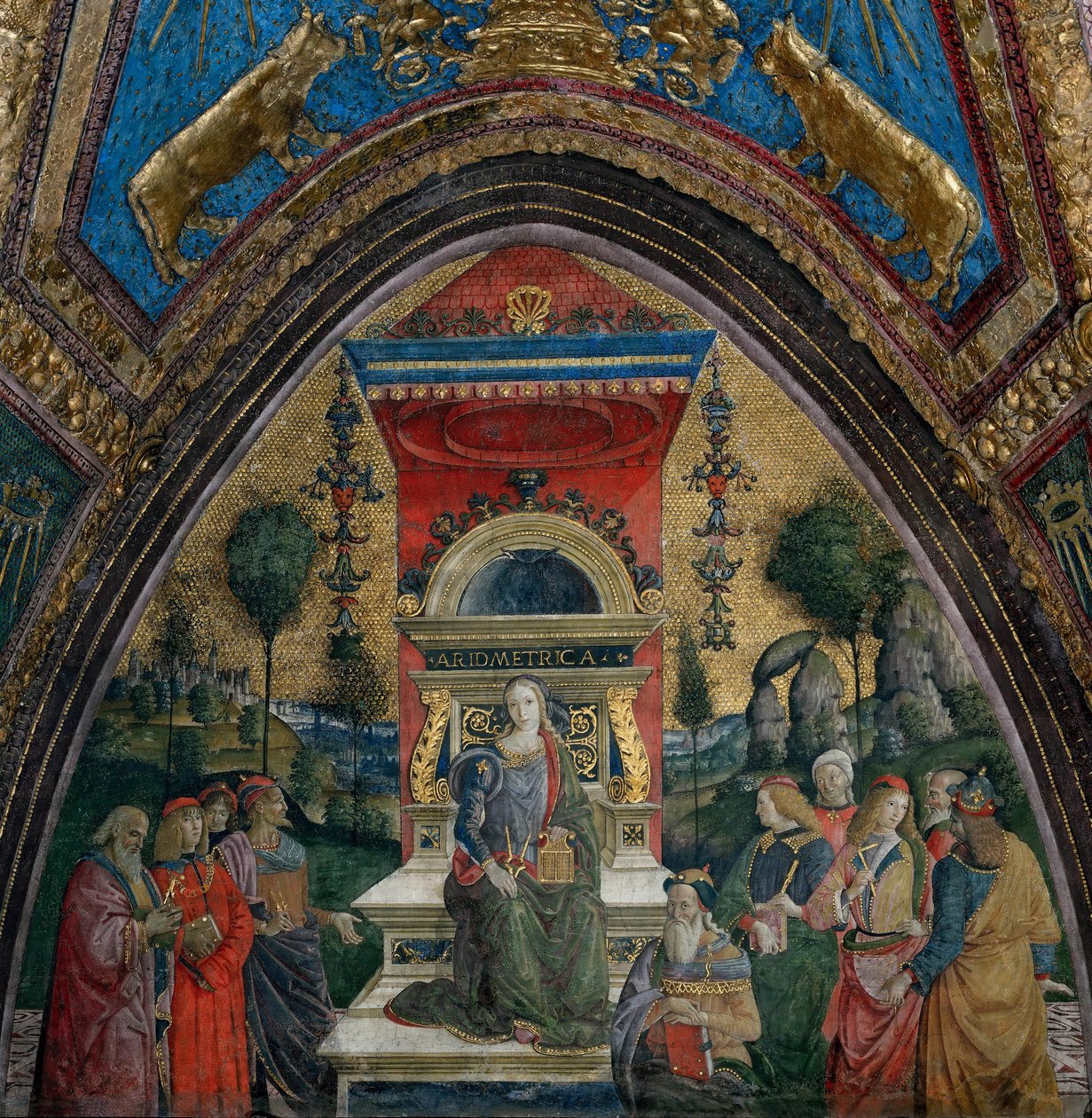 Aritmetik, 1492-1494. by Bernardino Pinturicchio