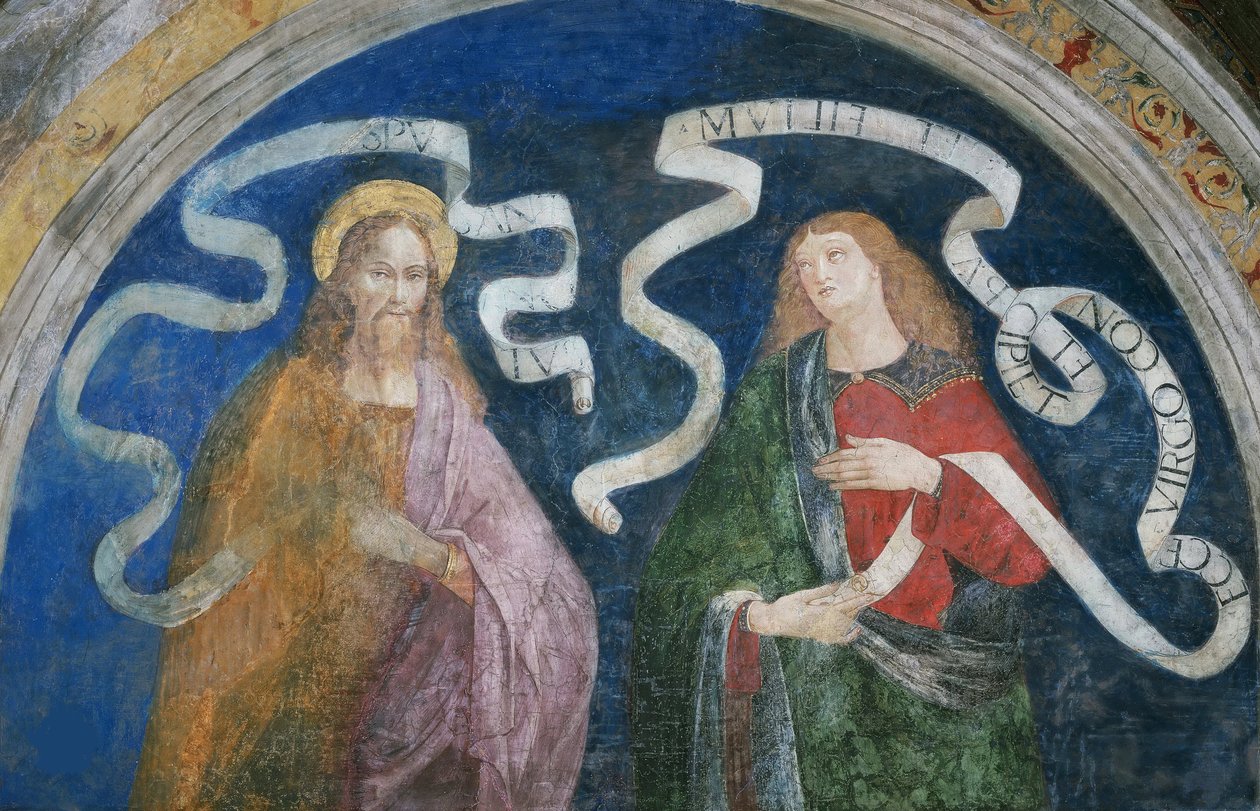 Havari Andrew ve Peygamber Yeşaya - Havari Andrew ve Peygamber İşaya, Pinturicchio, Bernardino, Workshop of (1454-1513). Taze by Bernardino di Betto (workshop of) Pinturicchio