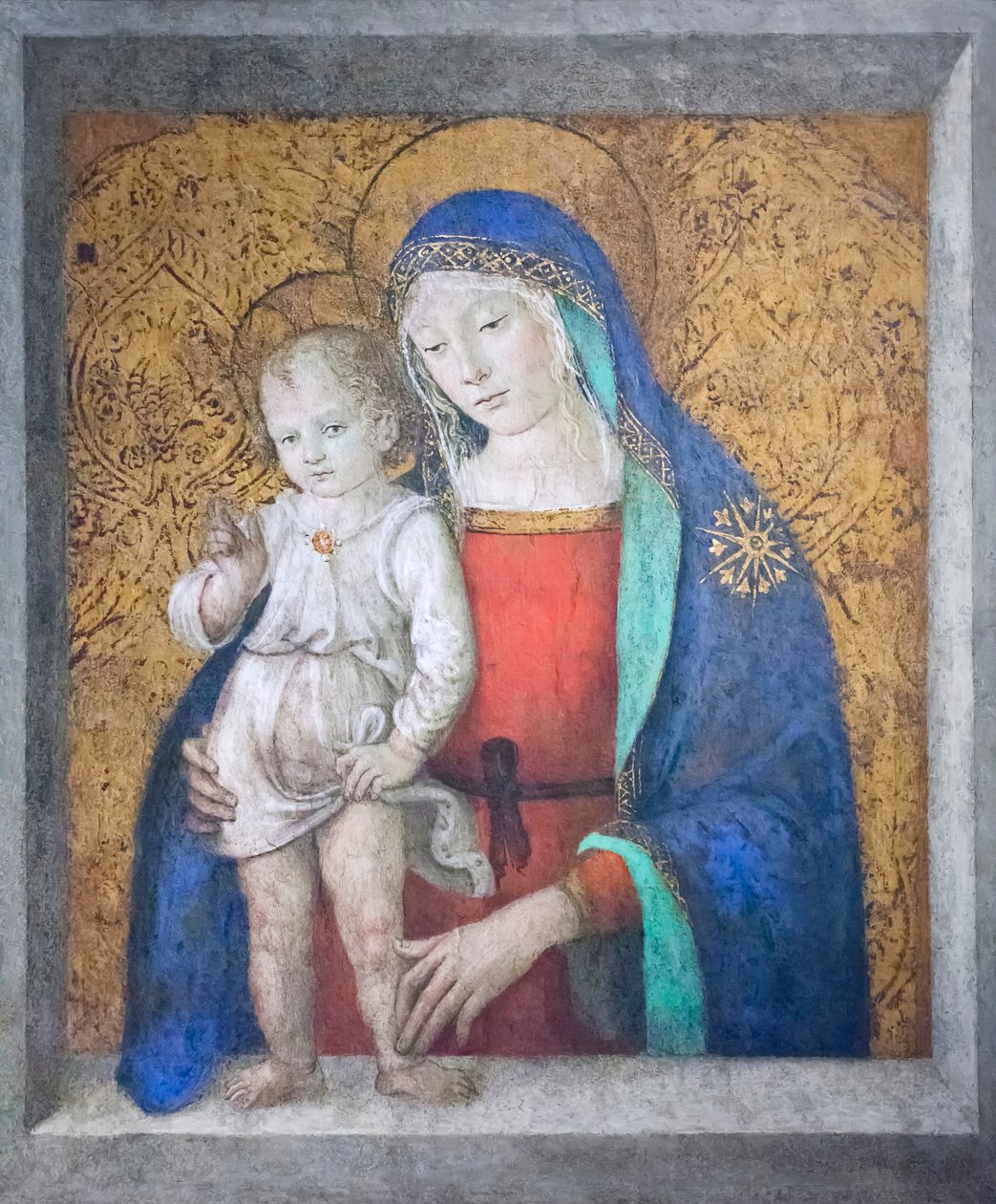 Madonna del Sill, c.1498 (panel üzerine yağ) by Bernardino di Betto Pinturicchio