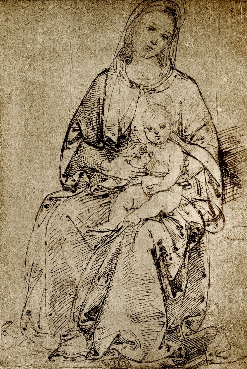 Çocukla Madonna by Bernardino di Betto Pinturicchio