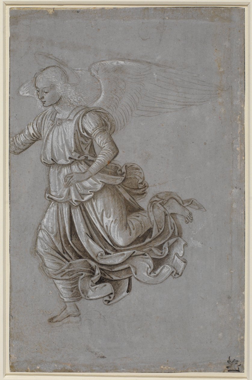 Uçan bir meleğin incelenmesi by Bernardino di Betto Pinturicchio