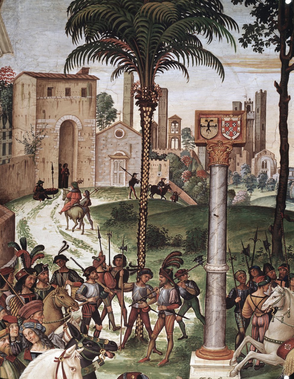Piskopos Enee Silvio Piccolomini (Pius II) Kutsal İmparatorluğun Aragonto İmparatoru III. Frederic