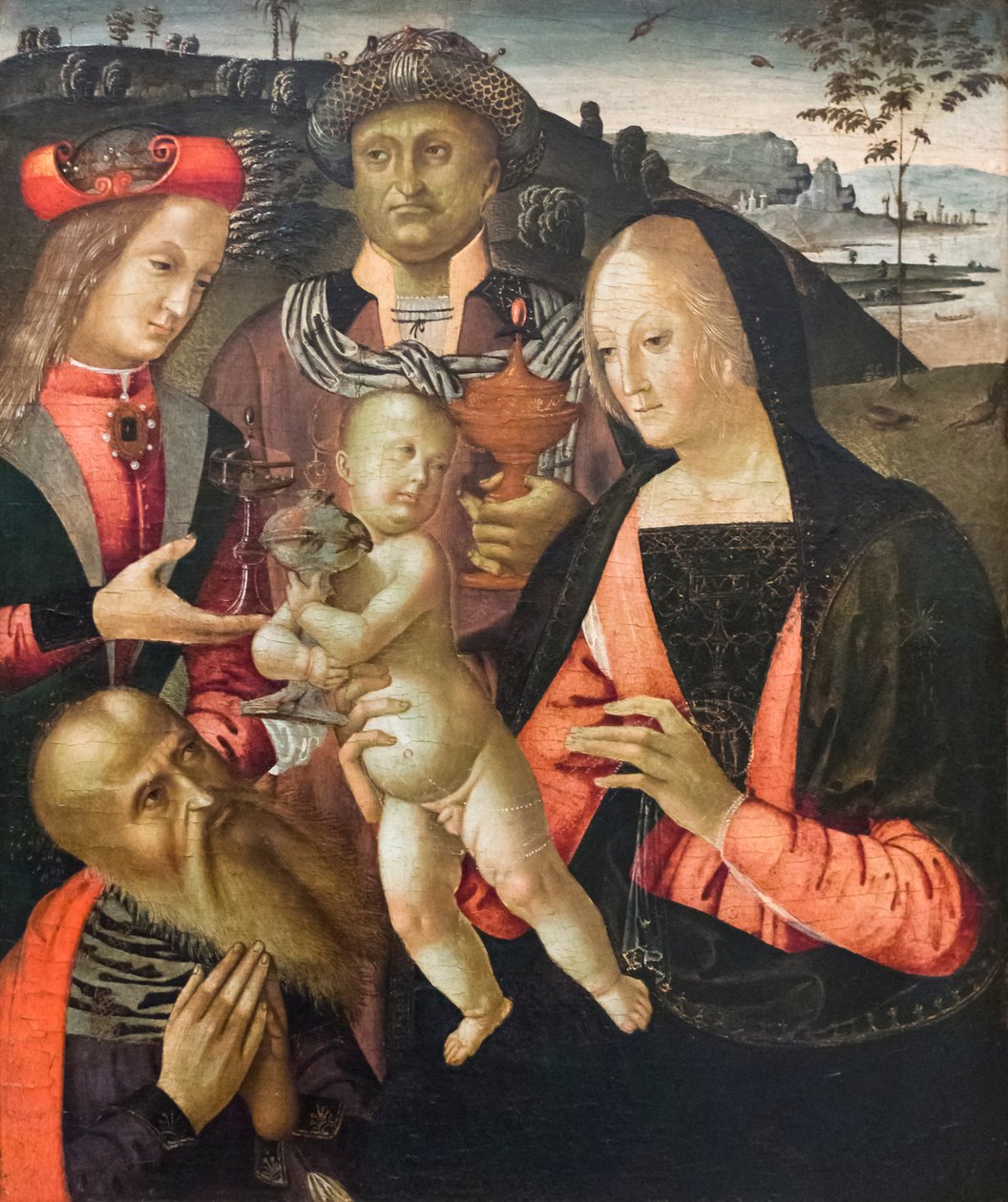 Magi'nin hayranlığı (panelde tempera) by Bernardino di Mariotto