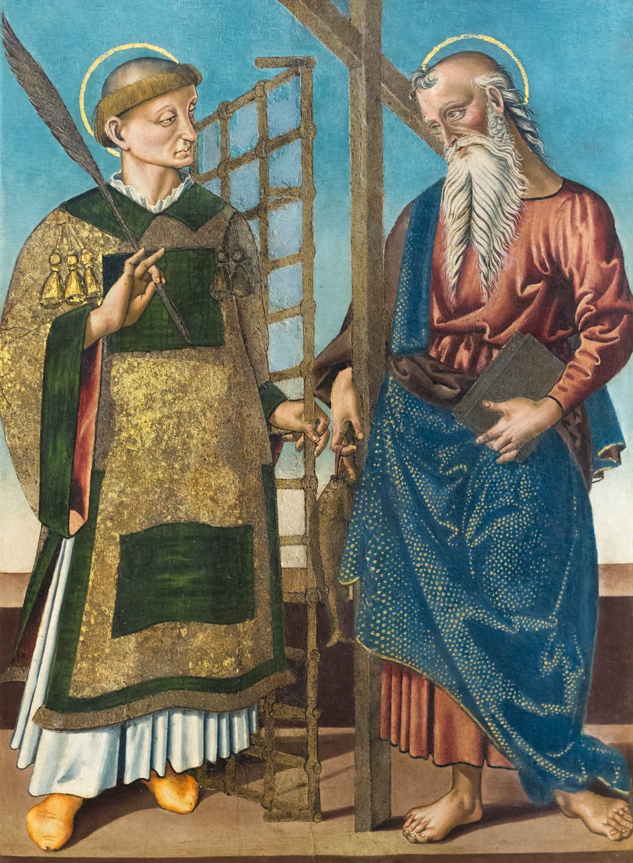 Saint Lawrence ve Andrew, 16. yüzyılın ilk çeyreği (panel üzerine yağlıboya) by Bernardino di Mariotto