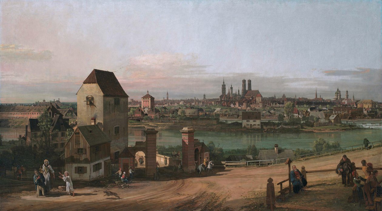 Münih manzarası by Bernardo Bellotto