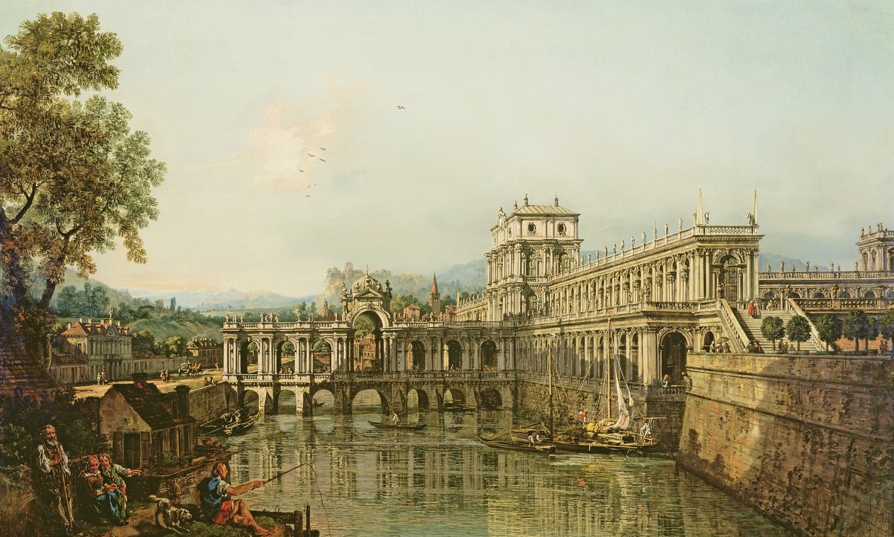 Mimari Capriccio, c.1765 by Bernardo Bellotto