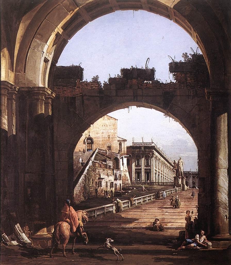 Capitol Capriccio by Bernardo Bellotto