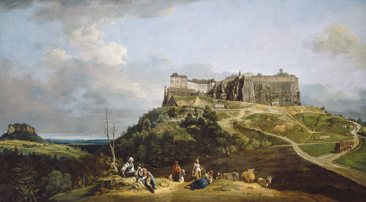 Koenigstein Kalesi by Bernardo Bellotto