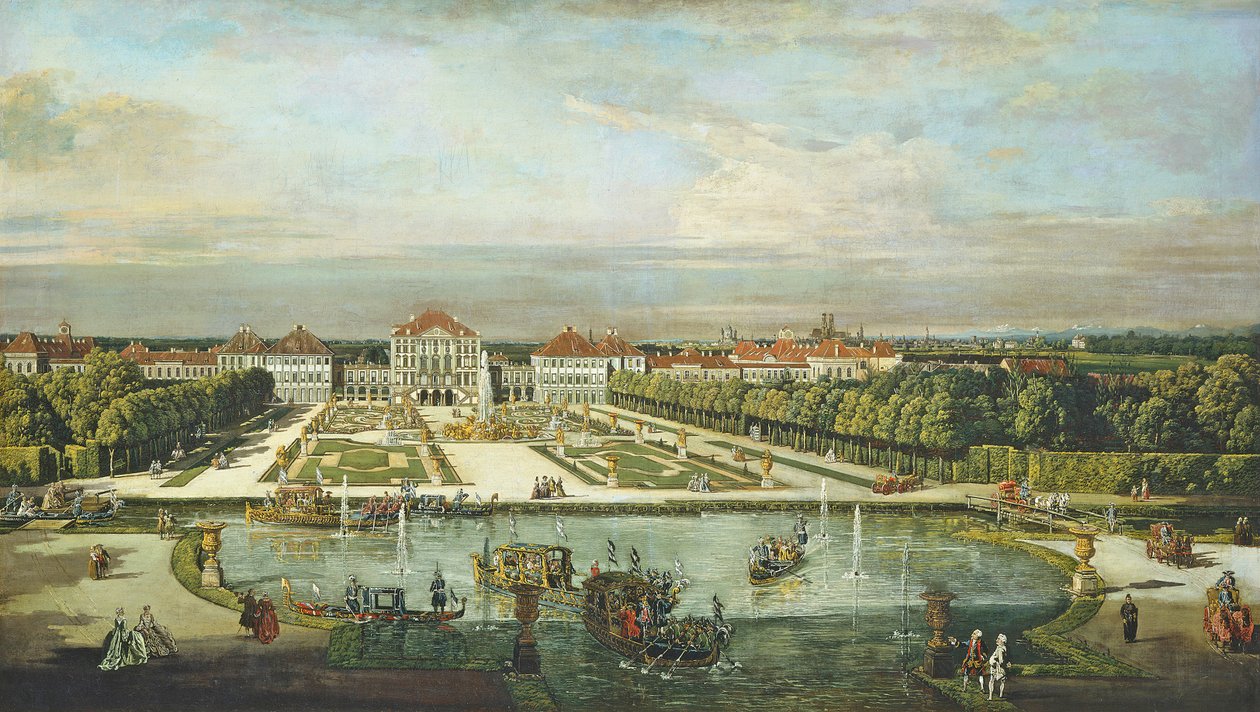 Nymphenburg Sarayı, Münih, c.1761 by Bernardo Bellotto