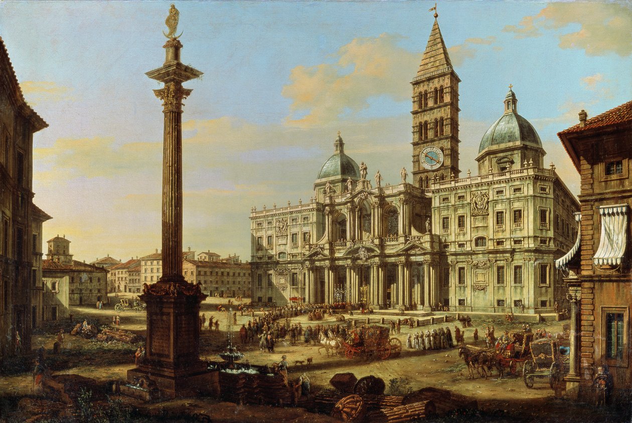 Santa Maria Maggiore, Roma, 1739 by Bernardo Bellotto