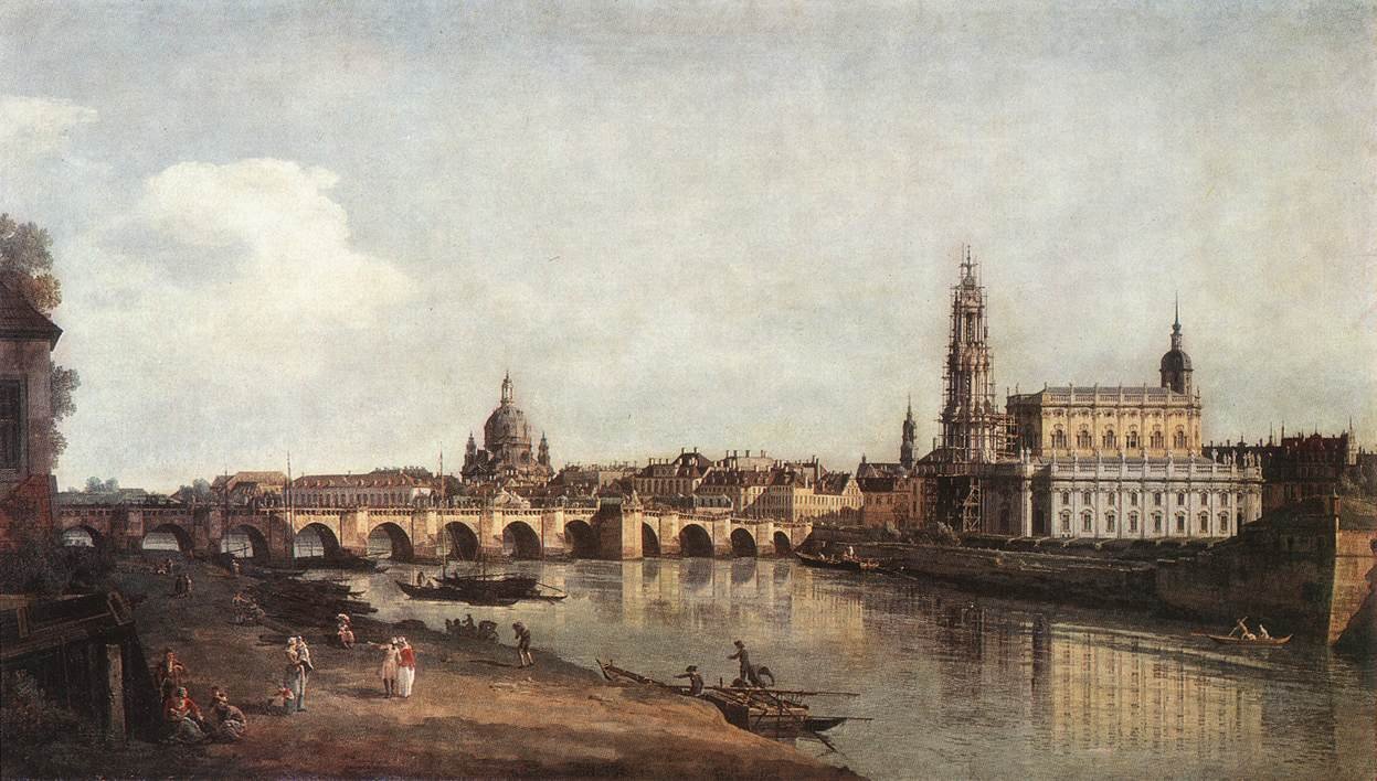 Augustus Köprüsü ile Elbe