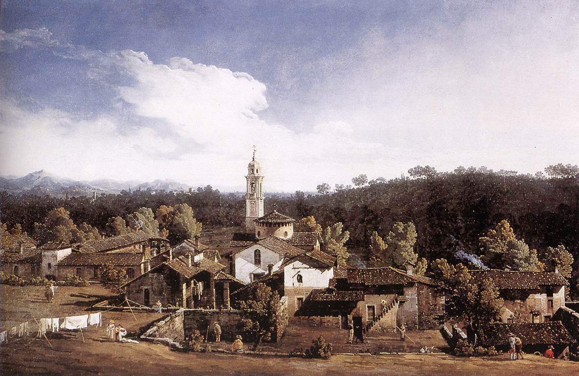 Varese yakınlarındaki Gazzada manzarası by Bernardo Bellotto
