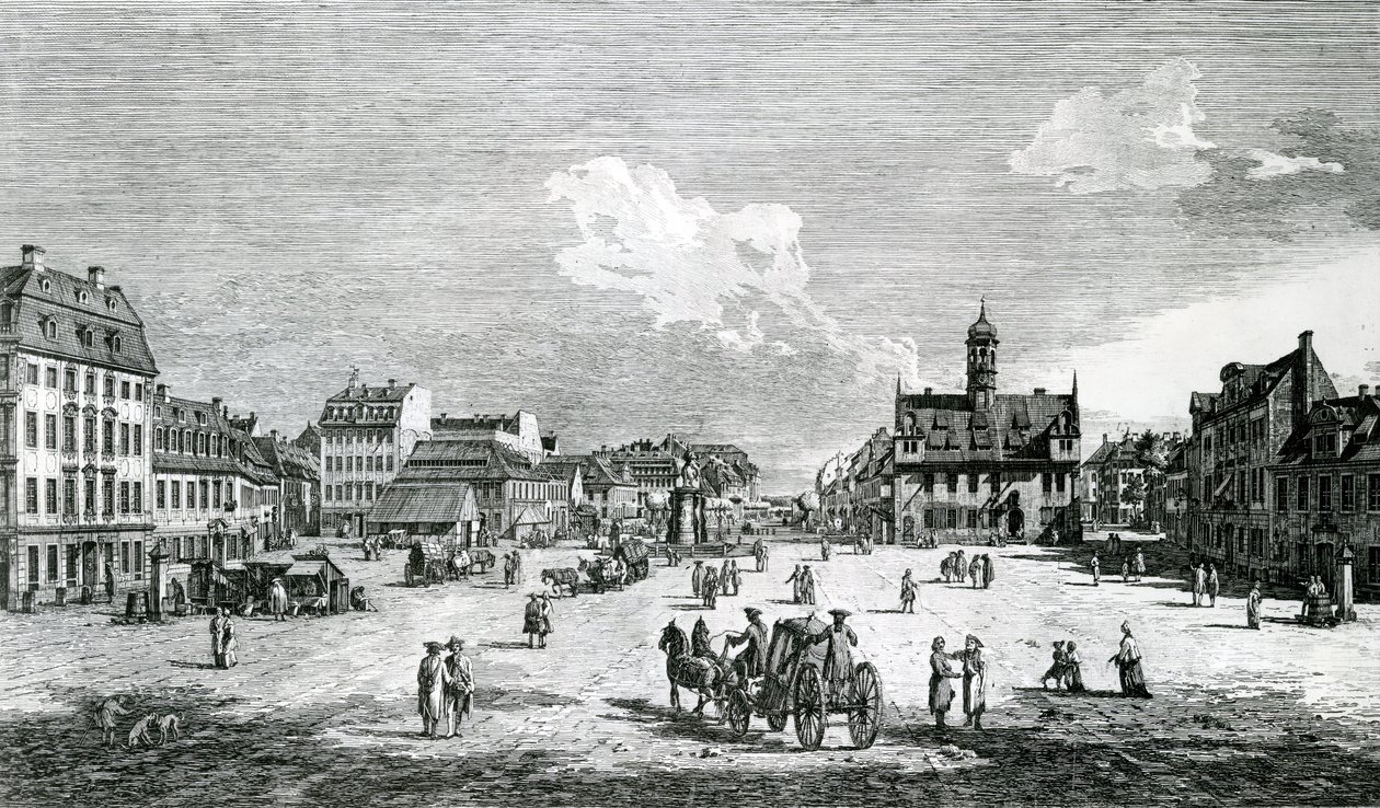 View of Dresden  by Bernardo Bellotto