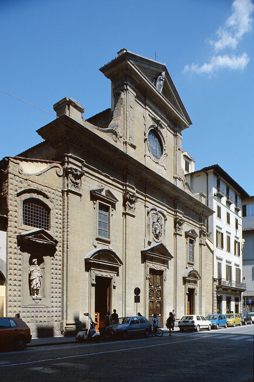 Santa Trinita'nın Cephesi, 1593 by Bernardo Buontalenti
