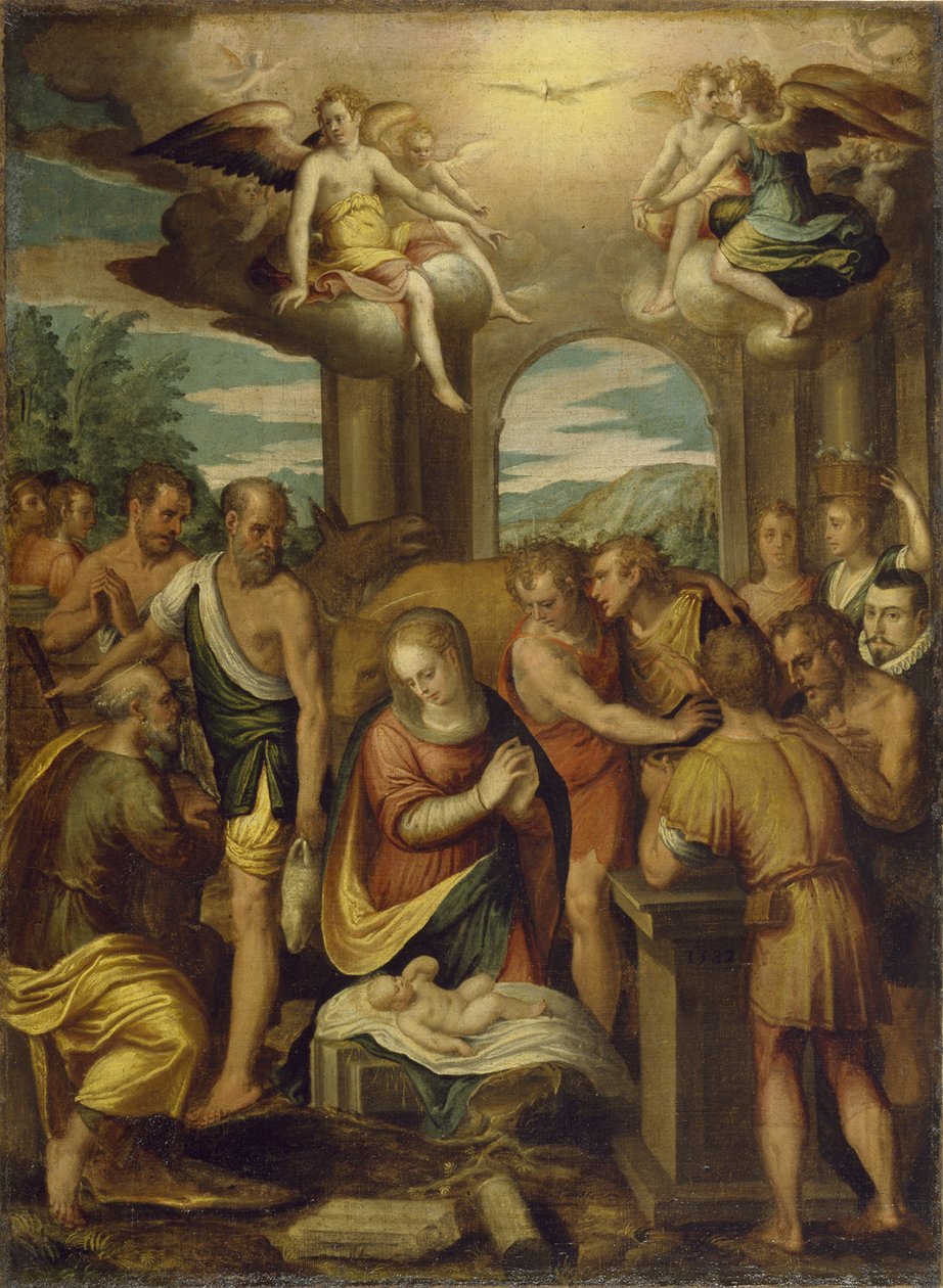 Çobanların Hayranlığı, 1582 by Bernardo Castello