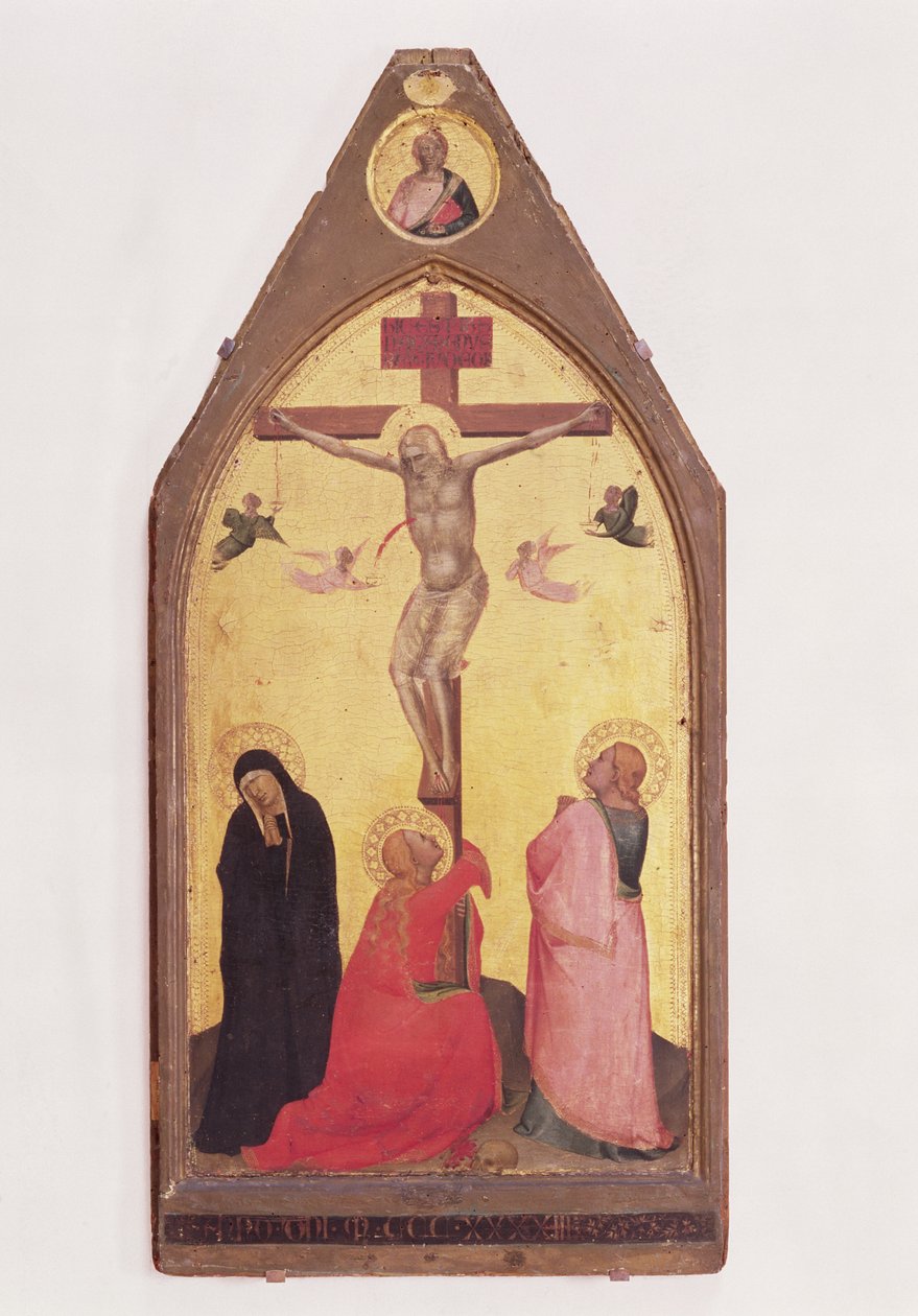 Çarmıha Gerilme, 1343 (panelde tempera) by Bernardo Daddi