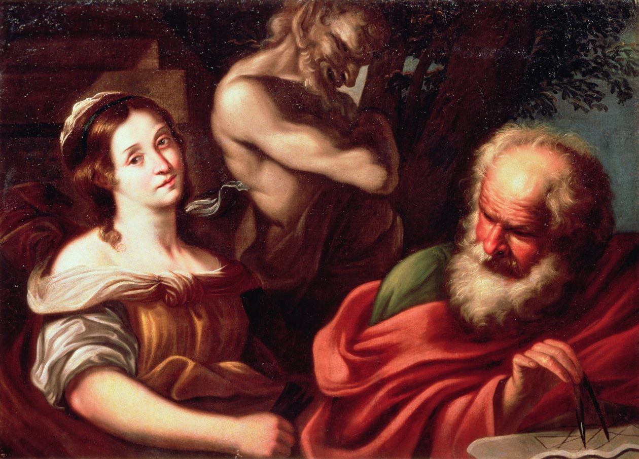 Matematik Alegori by Bernardo Strozzi