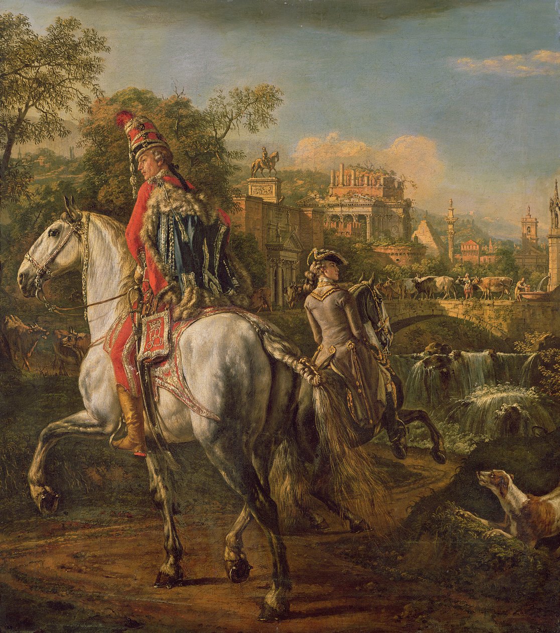 At sırtında bir Hussar, 1773 by Bernardo Bellotto