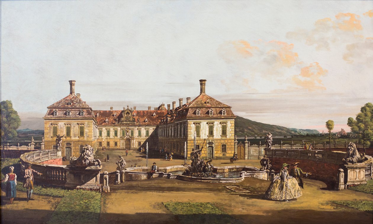 Sclosshof imparatorluk sarayı by Bernardo Bellotto