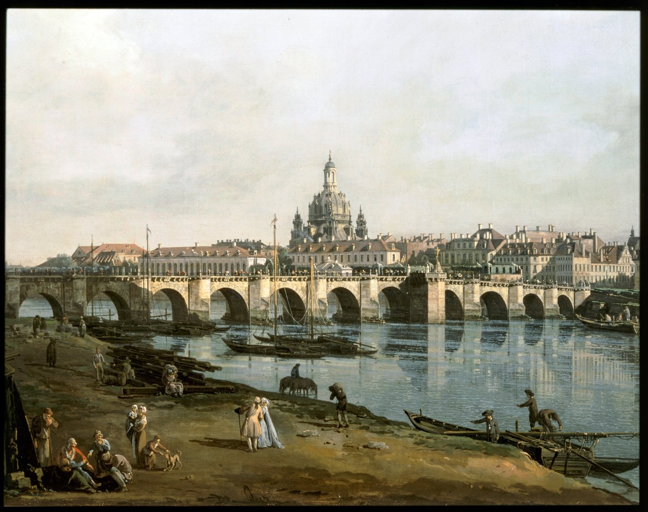 Elbe nehrinin sağ tarafından, Augustusbruecke