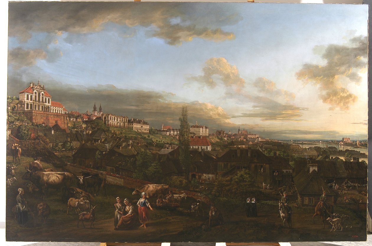 Ordynacki sarayı ile Varşova manzarası, 1772 by Bernardo Bellotto
