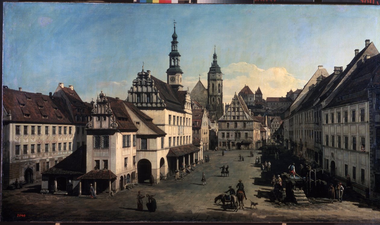 ""Pirne pazar yeri, Almanya"" (Pirna