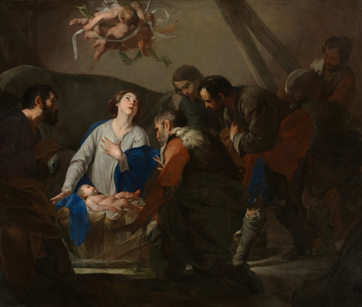 Çobanların Tapınması, c.1650 by Bernardo Cavallino