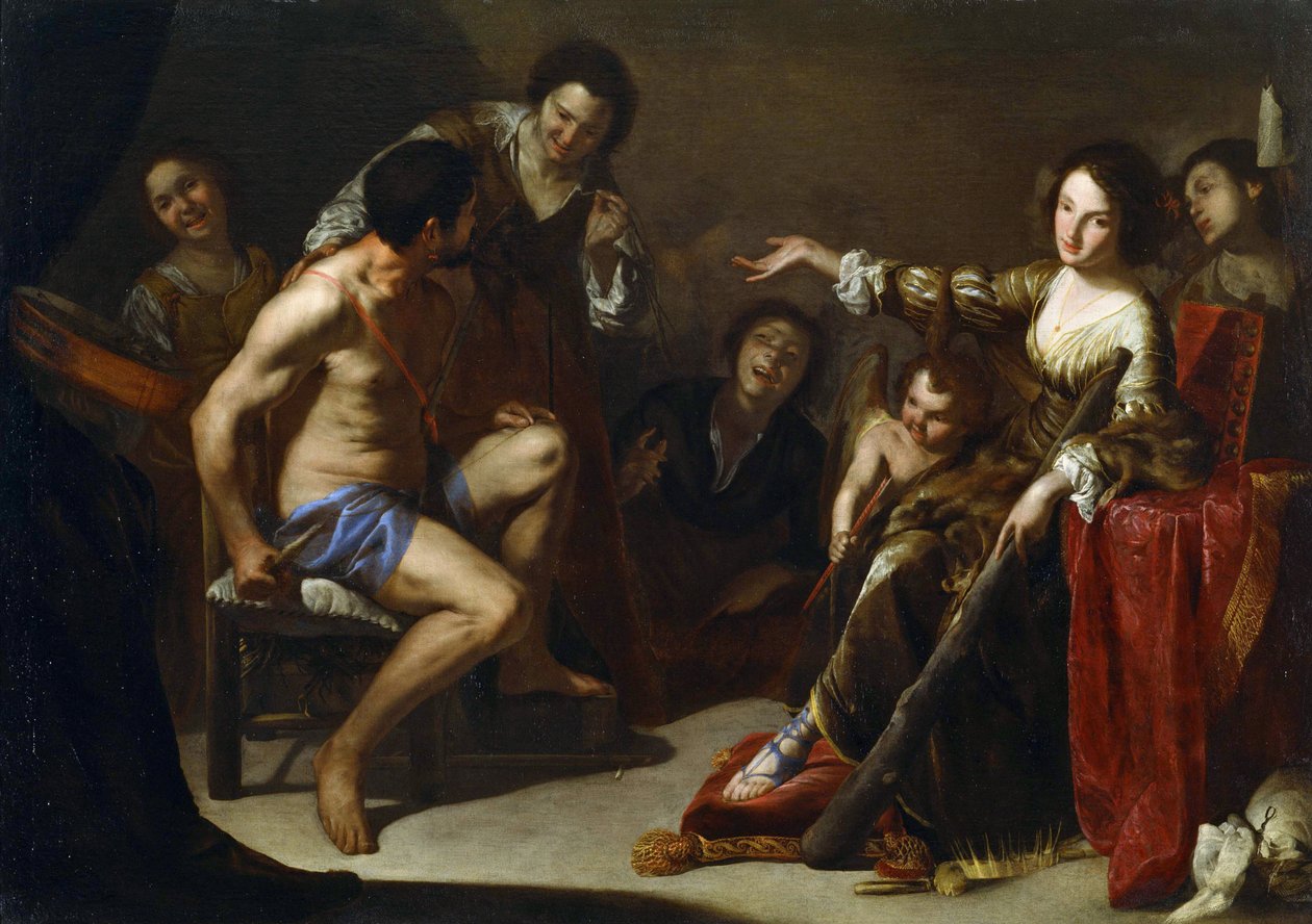 "Herkül ve Omphale" Bernardo Cavallino