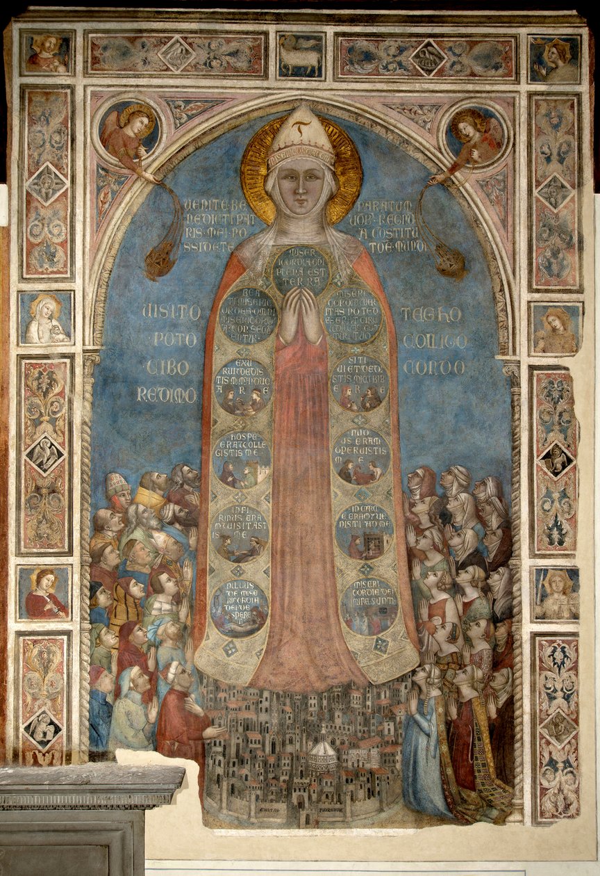 Madone de la Misericorde - Madonna of Mercy (Merhamet Madonna) par Daddi, Bernardo (1290-1350) by Bernardo Daddi