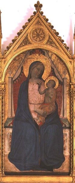 Madonna ve Çocuk (panelde öfke) by Bernardo Daddi