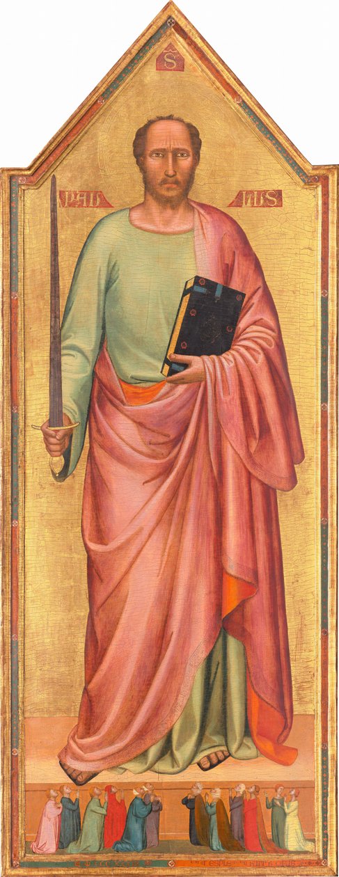 Aziz Paul ve Bir Grup Tapan, 1333. by Bernardo Daddi