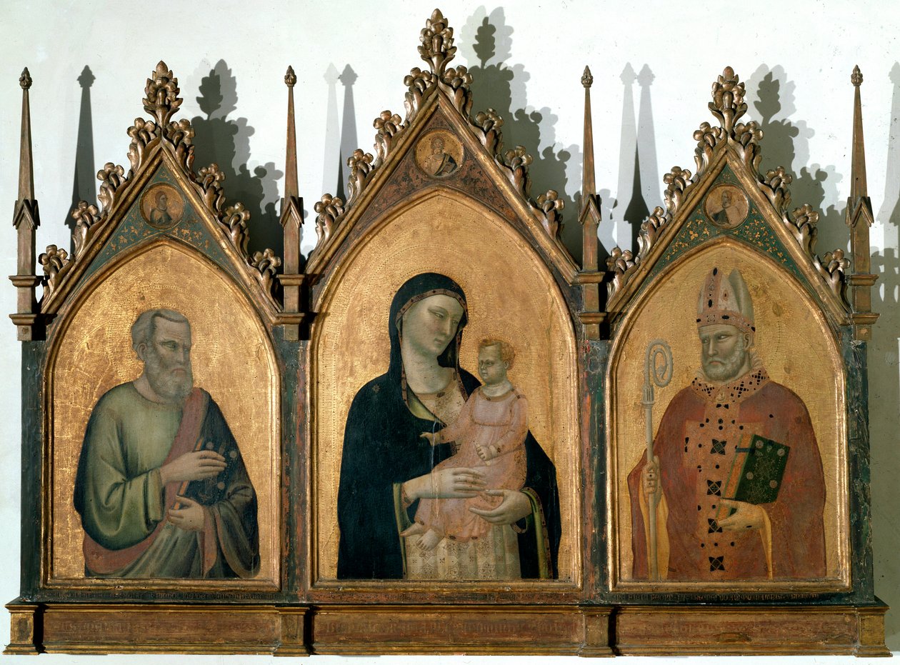 Aziz Matthew the Evangelist ve St Nicholas of Bari arasında All Saints veya Madonna