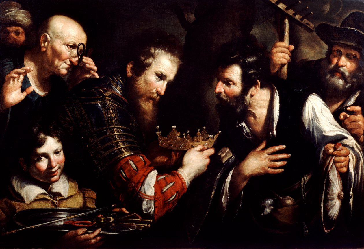 Büyük İskender, Abdolomino Tarafından Gasp Edilen Tahtı Geri Getiriyor, 17. yüzyıl by Bernardo Strozzi